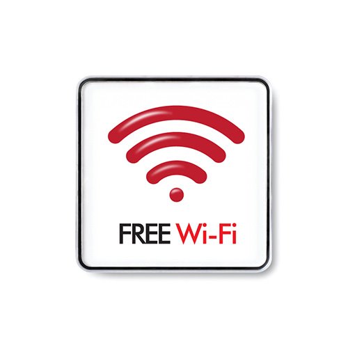 FREE Wi-Fi(시스템)외경: 120x120x5 (mm) , 내경: 118x118(mm) 속지크기 기준