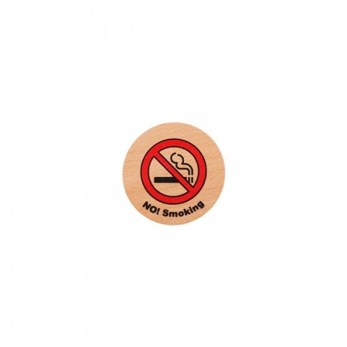 NO!Smoking(우드)지름55x5 (mm)
